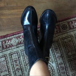Zara black boots size 8